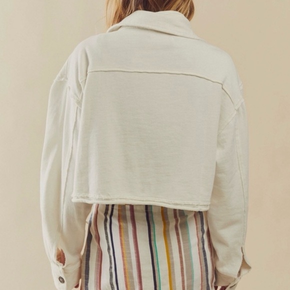 Free People cotton Cream Jacket - Picture 3 of 8